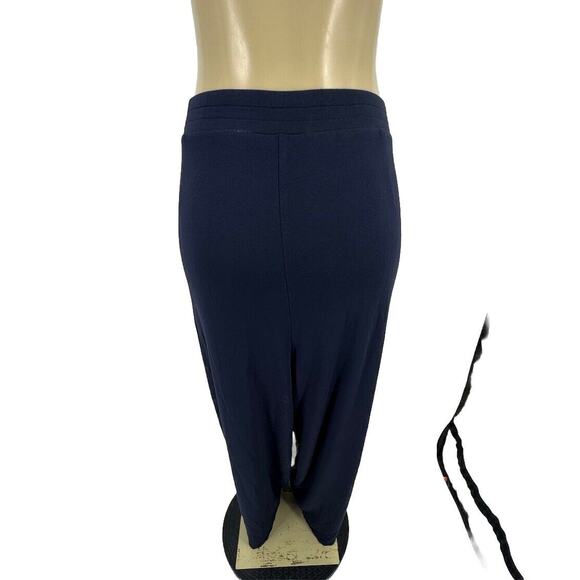 Pure Jill Plus Size 3X Eco Terry Pants Blue Stretch Pockets Pull On Comfy 26-19 - Picture 5 of 10